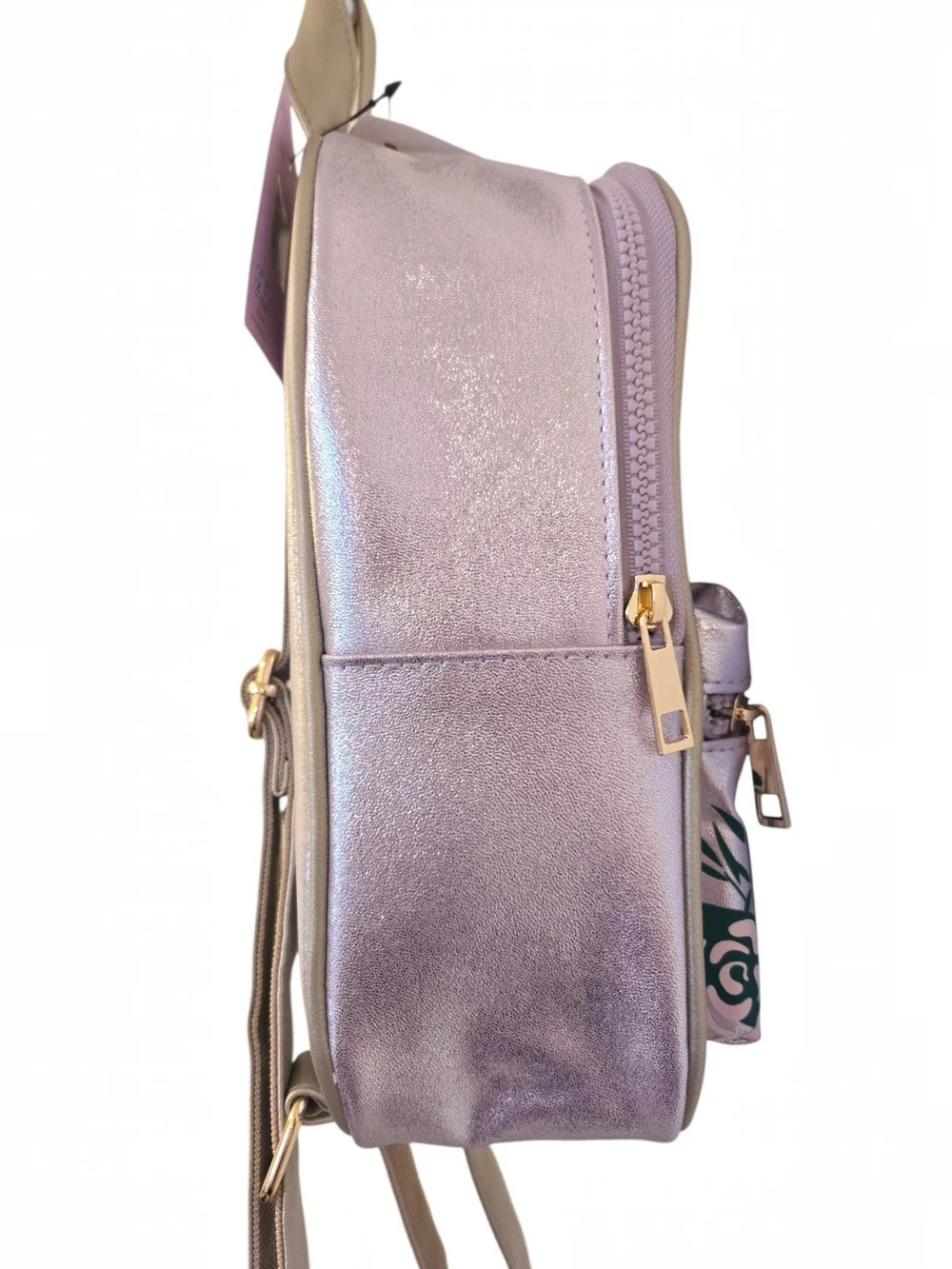 🎀 Disney Princess Pink Shimmery Mini Backpack Ariel Mulan Rapunzel Belle Moana